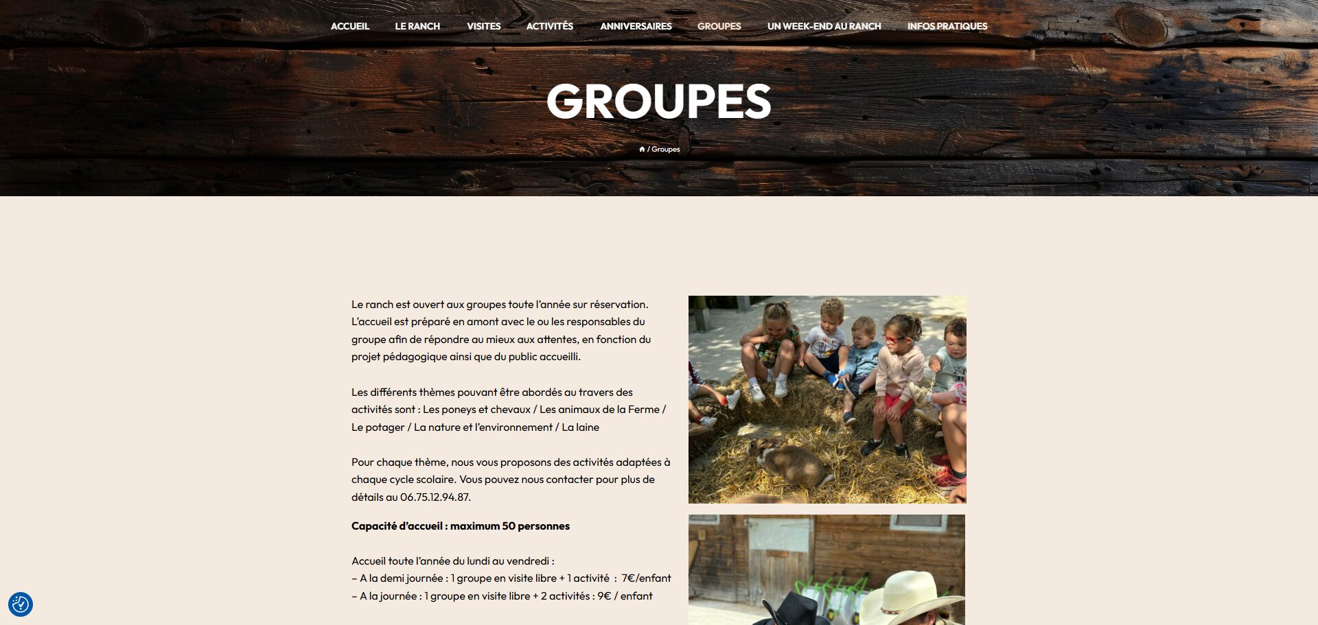 Visuel site Natu'Ranch